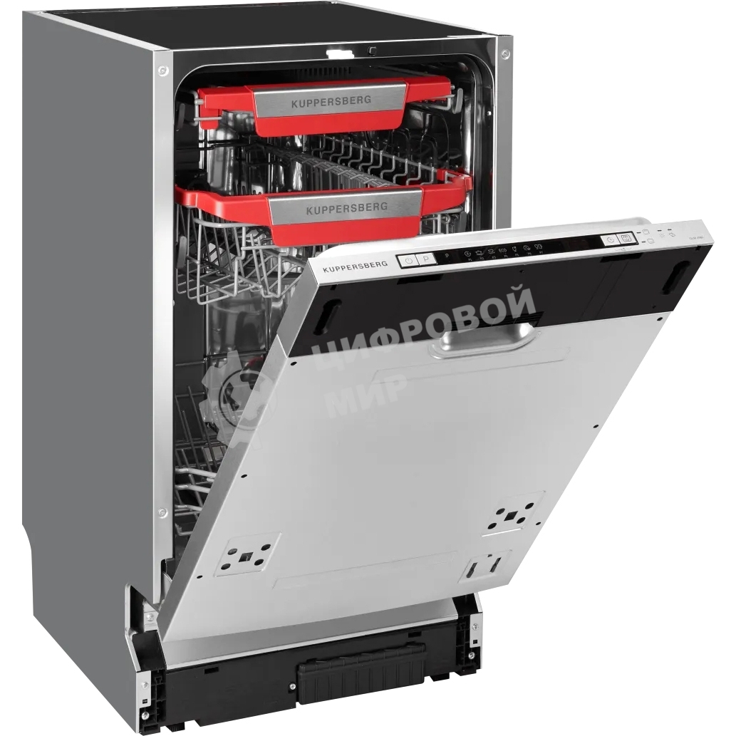 Встраиваемая посудомоечная машина Kuppersberg GLM 4580, серебристый, 44.8 см, 11 компл., 44 дБ, класс A++