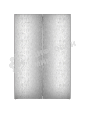 Холодильник Liebherr Комбинация XRFsf 5240-22 001(SFNsfd 5247-22 001+ SRsfd 5220-22 001) серебристый двухкамерный 412/262л морозилка сбоку, Side by Side