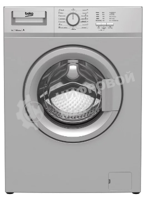 Стиральная машина Beko WRE 65P1 BSS серебристый, загрузка фронтальная 6 кг, 1000 об/мин., класс: А