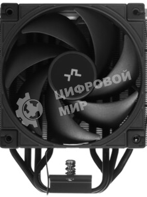 Кулер для процессора DEEPCOOL AK400 G2 LGA1851/1700/1200/115X/AM5/AM4 (12шт/кор, TDP 220W, PWM, Fan 120мм, 4 тепл. Трубки, Wood-grain top cover, черный) RET (R-AK400G2-BKNNMN-GJD)