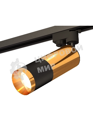Светильник Ambrella light XT6302070 SBK/PYG черный песок/золото желтое полированное MR16 GU5.3