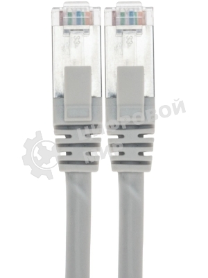Патч-корд S/FTP Rexant CAT 6A (10G), RJ45-RJ45, 28AWG, LSZH, серый, 1м