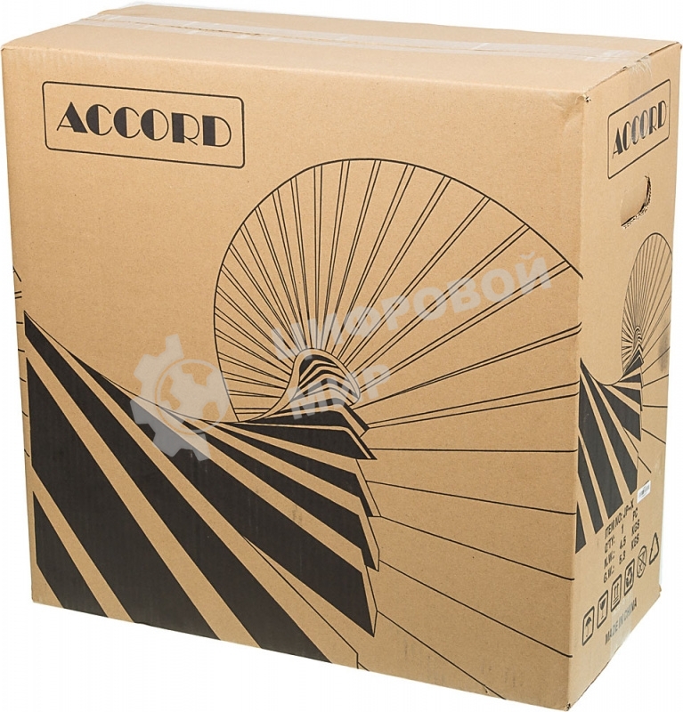 Компьютерный корпус Accord JP-X черный без БП ATX 2xUSB 2.0 1xUSB 3.0 bott PSU