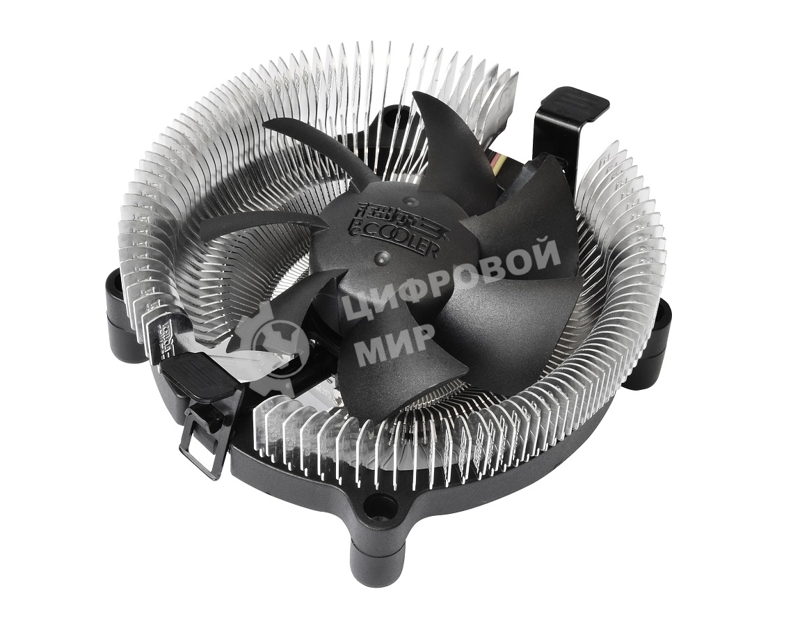 Кулер PCCooler E80 серебристый 75мм алюминий 2200rpm 22db 3-pin 65W