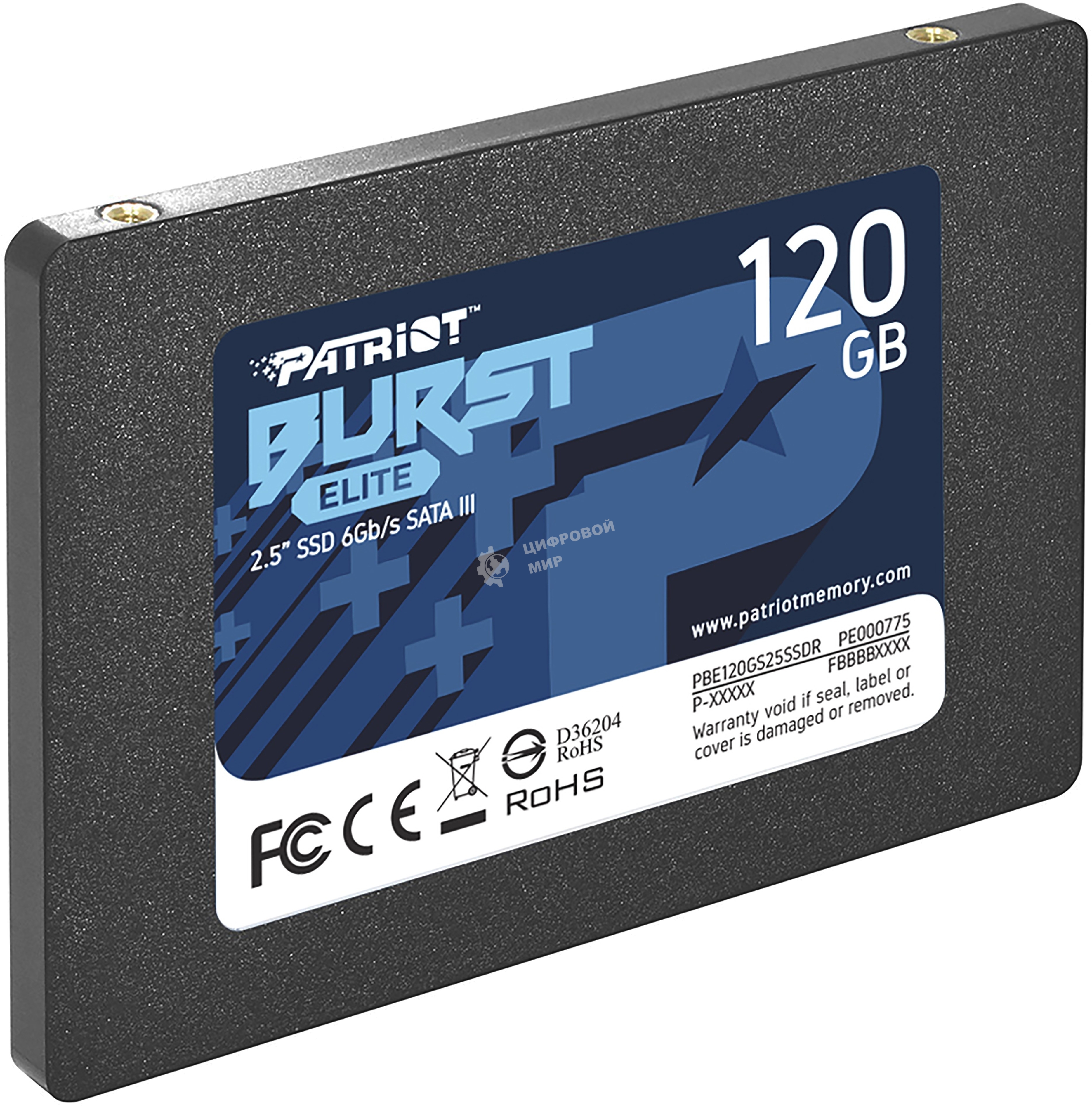 Накопитель SSD Patriot Burst Elite, 120Gb, SATA, 2.5