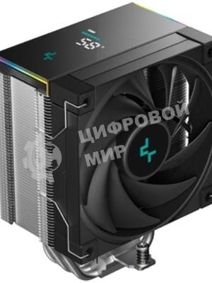 Кулер для процессора DEEPCOOL AK500S DIGITAL SE LGA20XX/1700/1200/115X/AM5/AM4 (12шт/кор, TDP 240W, PWM, Fan 120мм, 5 тепл. трубок, Copper Base, черный) RET (R-AK500S-BKADMN-GJD)