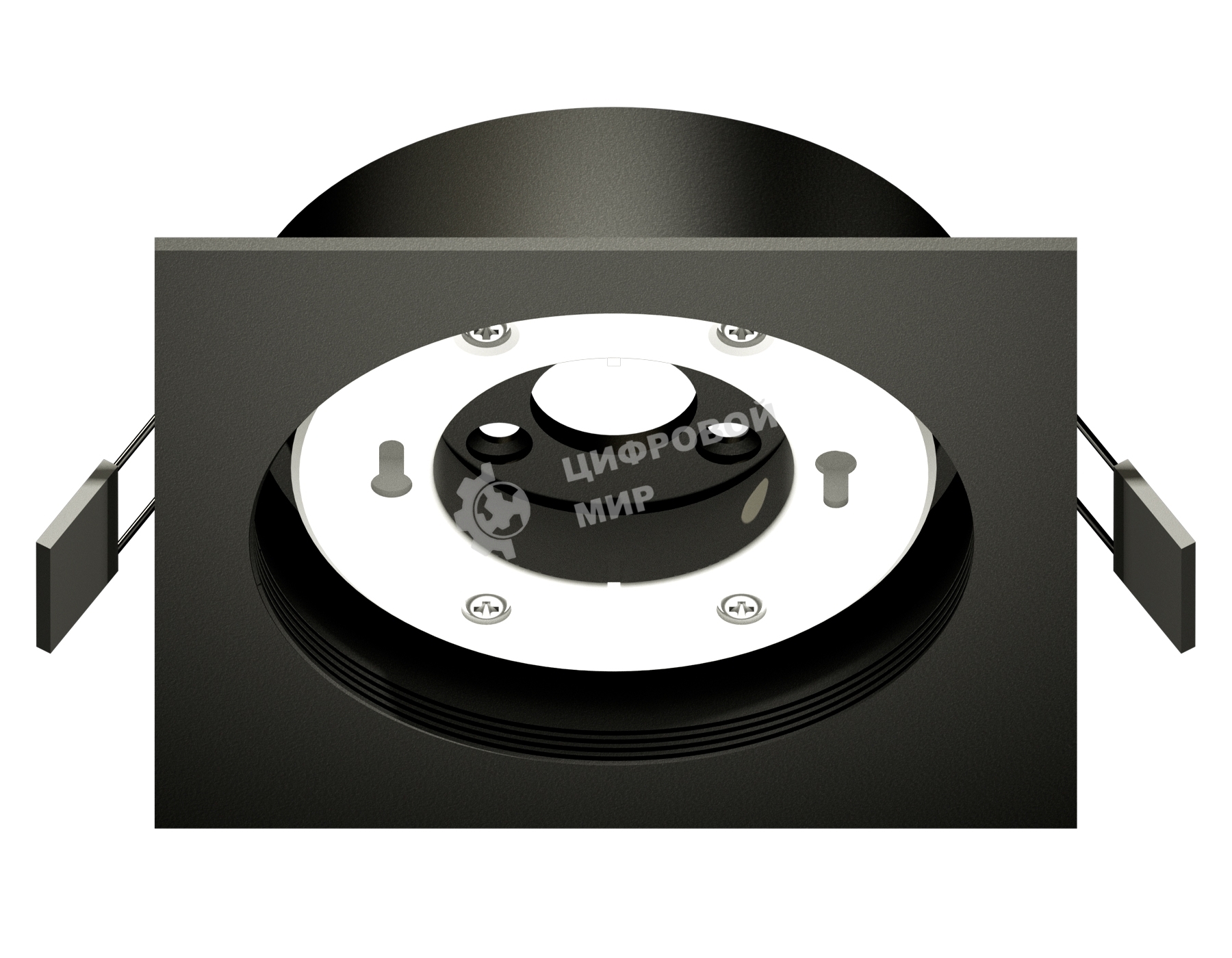Корпус светильника C8062 SBK черный песок 110*110*H40mm Out2mm GX53