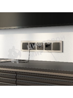 Рамка на 5 постов Senso (шампань, стекло soft-touch) W0053111