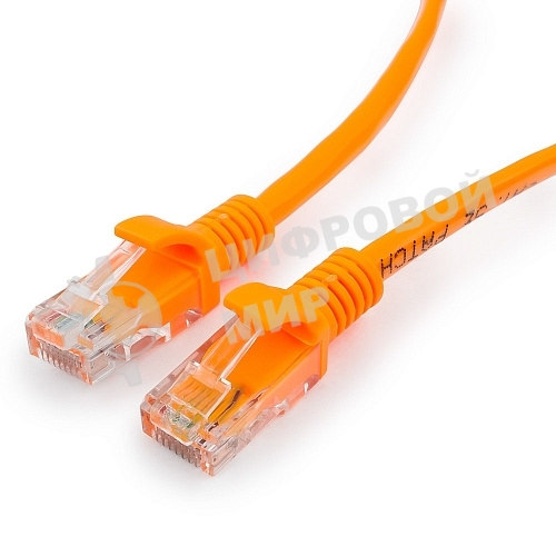Патч-корд UTP Cablexpert PP12-0.5M/O cat.5e, 0.5м, литой, многожильный, оранжевый