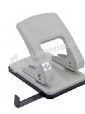 Дырокол Kw-Trio Stylish Heavy Duty 976L/GR, до 40 листов, металл серый, отверстий: 2, с линейкой