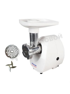 Мясорубка электрическая Аксион М21.10 мрамор, 1000 Вт, 1.3 кг/мин, защита от перегрузки, насадки - 1