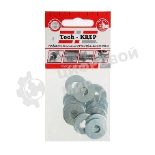 Шайба кузовная M8 цинк. DIN 9021 (уп.15шт) пакет Tech-Krep 103038