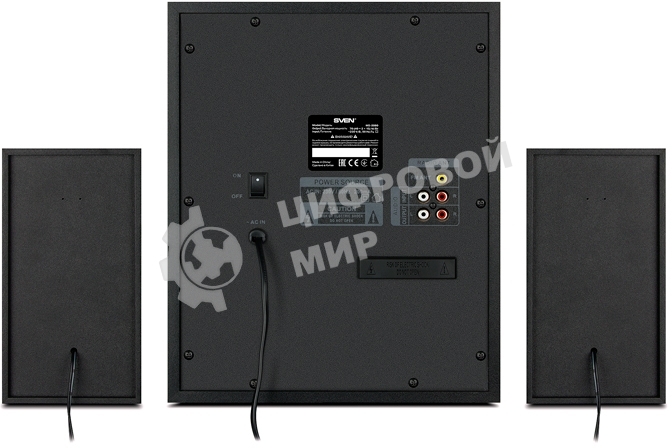 Акустическая система 2.1 SVEN MS-2080/70 Watt/~220V 50Hz/FM-тюнер, USB/SD, дисплей/BLUETOOTH/ПДУ/Black