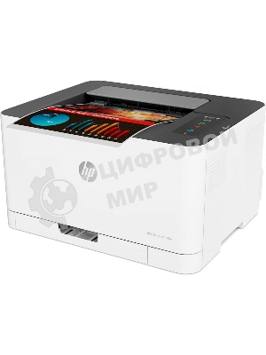 Принтер лазерный HP Color Laser 150nw (4ZB95A), A4, цветной, печ. до 18 стр/мин. (ч/б) до 4 стр/мин. (цвет), 600 x 600 dpi, USB, RJ-45, Wi-Fi, Air Print, Mopria