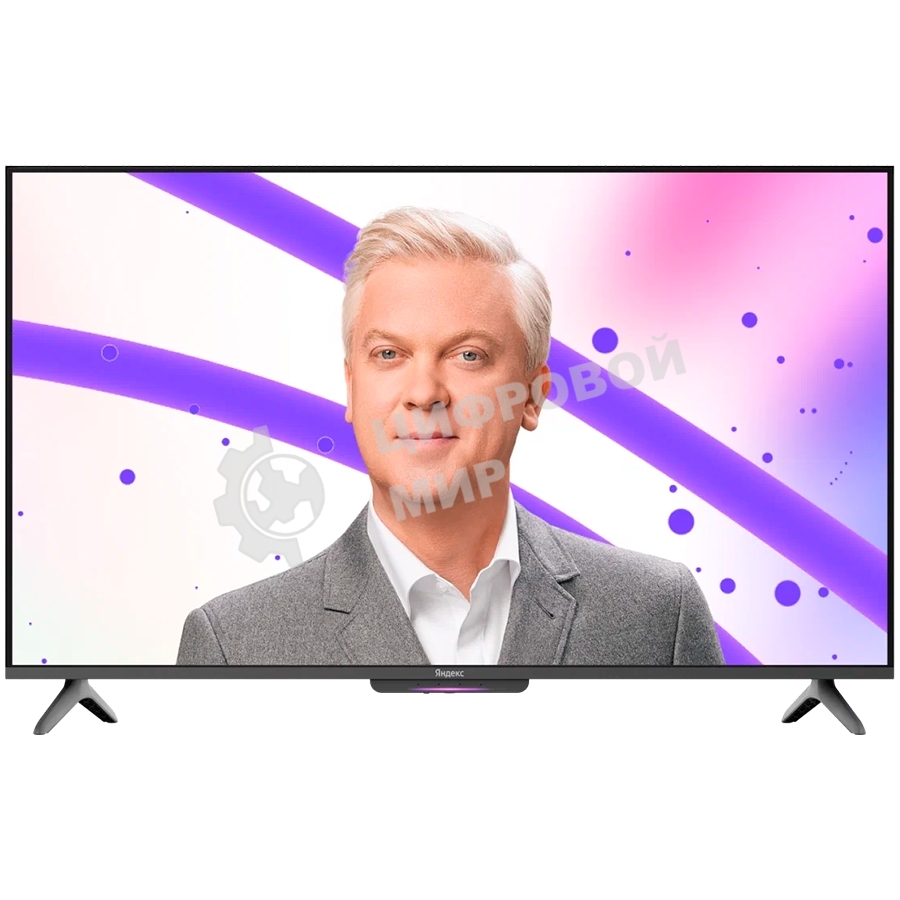 Телевизор Яндекс 43'' YNDX-00074 черный LED UHD 60Hz Алиса 3/32Gb