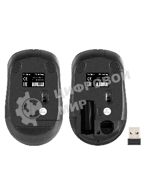 Мышь беспроводная ExeGate Professional Standard FG-10 черный, 1200 dpi, радиоканал, USB, кнопки - 4