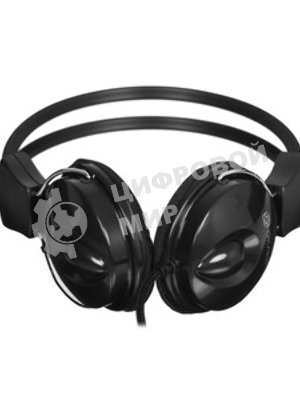 Проводные наушники Oklick HS-M200 черный, накладные, Jack 3.5 мм