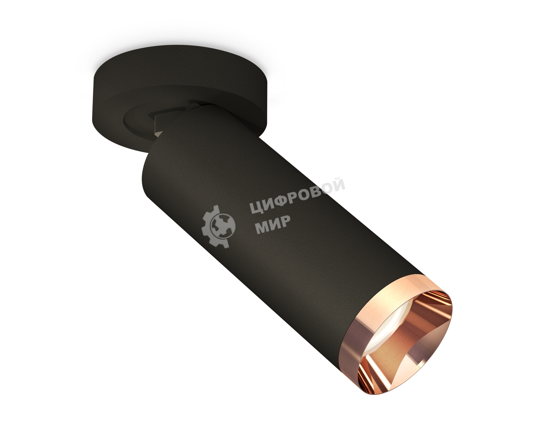 Светильник Ambrella Light XM6343205 SBK/PPG черный песок/золото розовое полированное MR16 GU5.3 (A2229, C6343, N6135)
