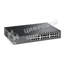 Коммутатор TP-Link SMB TL-SG1024DE 24-Port Gigabit Easy Smart Switch, 24 10/100/100Mbps RJ45 ports, MTU/Port/Tag-based VLAN, QoS, IGMP Snooping