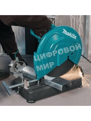 Пилы электрические дисковые, торцовочные Makita LW1401 Пила монтаж,2200Вт,3800об\м,диск-ф355х25.4мм,рез-70х233мм,16.6кг,кор