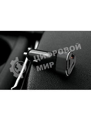 Автомобильное зарядное устройство ACD черный 23Вт, 3xUSB 1QC+2Smart, 3.6~12В, 3А RTL