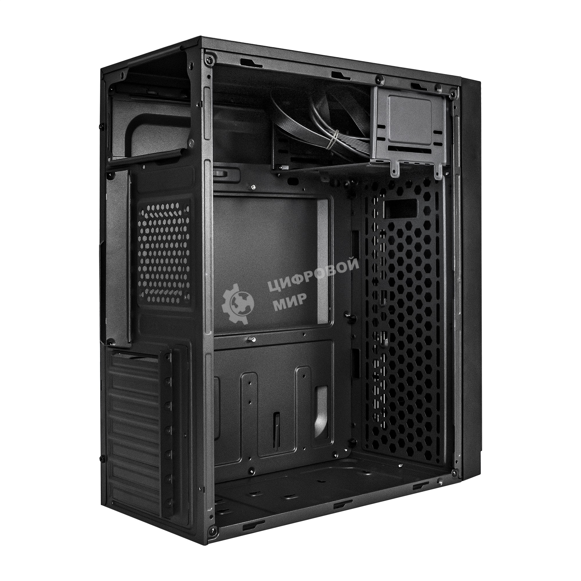 Компьютерный корпус Miditower ExeGate AA-442U2-AA350 (ATX, AA350 8 см, 1хUSB+2хUSB 3.0, аудио, черный)