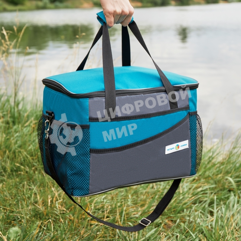 Сумка-холодильник ЧЕТЫРЕ СЕЗОНА 80-0284 объемом 20 л. (2 слоя утепления)