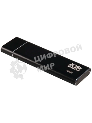 Внешний корпус AgeStar USB 3.1 Type-C M.2 NVME (M-key) AgeStar 31UBNV5C черный, алюминий, черный