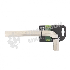 Ключ Сибртех имбусовый HEX, 22мм 45x, закаленный, никель