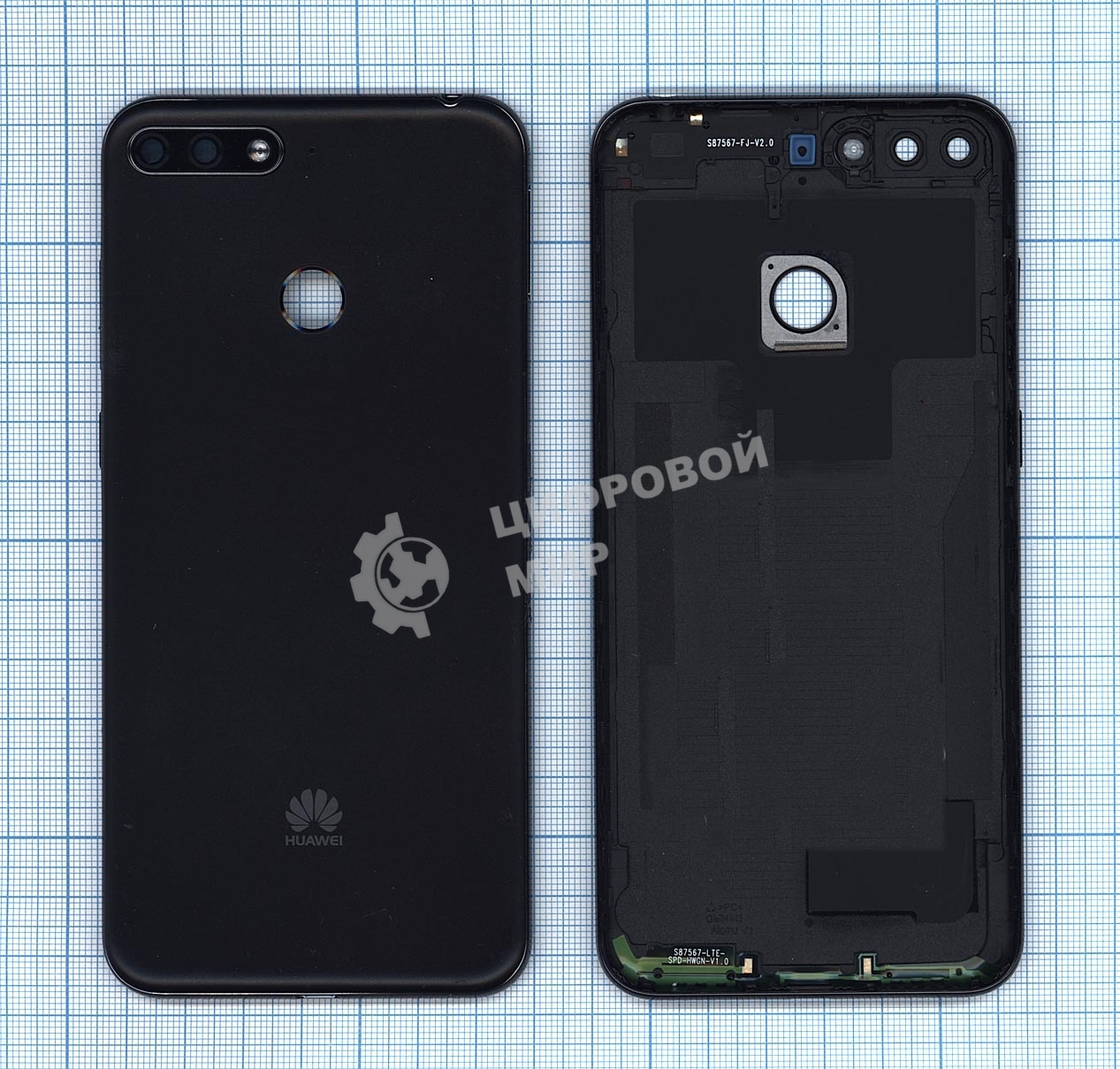 Задняя крышка для Huawei Y6 2018 черный