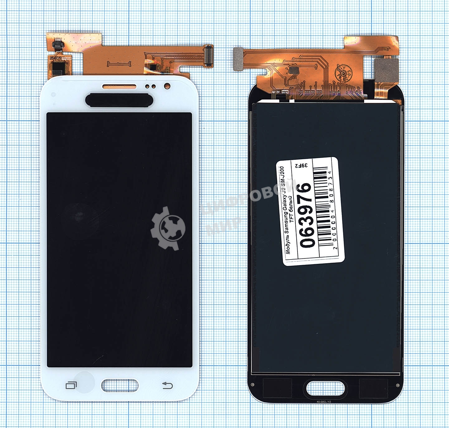 Дисплей для Samsung Galaxy J2 SM-J200 TFT белый