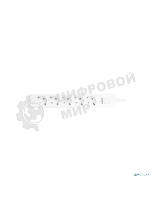 Сетевой фильтр Perfeo (PF_C3963) POWER STREAM - 5 роз - 1,5 м - белый