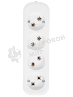 Удлинитель бытовой Smartbuy (SBE-10-4-05-N) 4 гнз х 5,0 м (10А/2.2кВт, ПВС 2х1.0)
