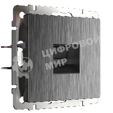 Розетка Ethernet RJ-45 (графит рифленый)