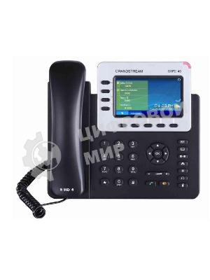 Телефон Grandstream GXP-2140, VoIP 2 Порта Ethernet 10/100/1000, 4 SIP линий, цветной TFT дисплей 480x272, HD Audio