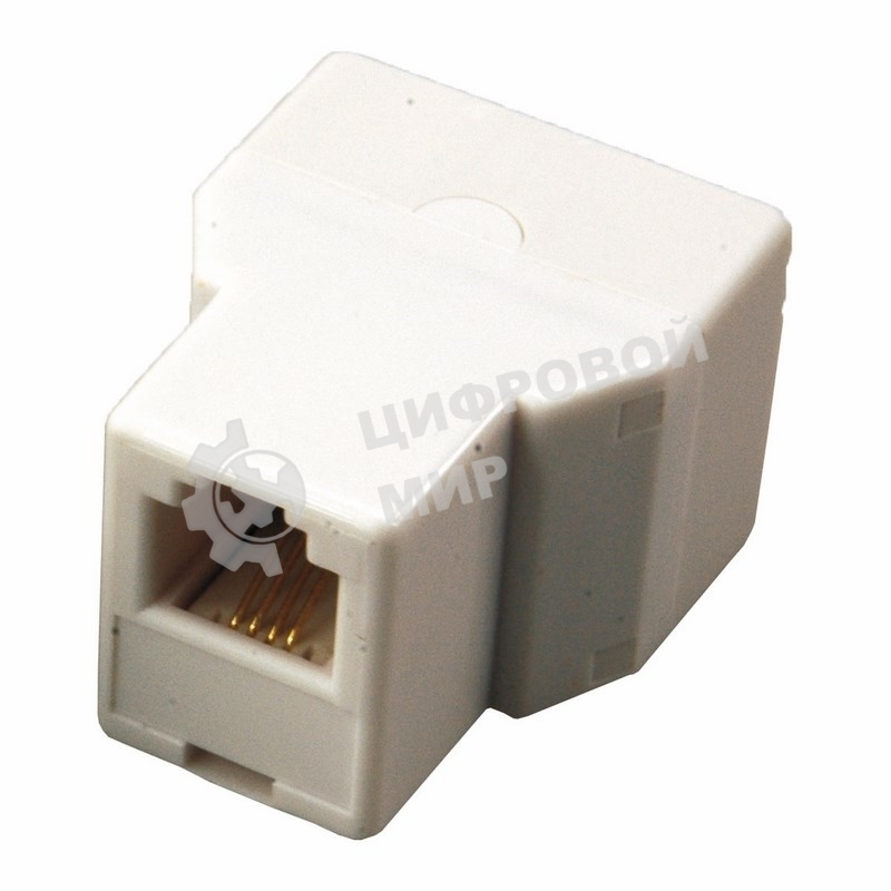 Телефонный двойник Rexant RJ-14(6P4C) (гнездо - 2 гнезда)