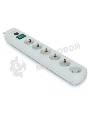 Сетевой фильтр Most RG 3 м, 6 розеток, белый, коробка