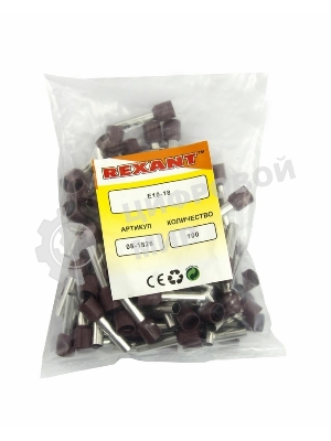 Наконечник штыревой втулочный Rexant изолированный F-18 мм 10 мм² (НШВи 10-18) слоновая кость