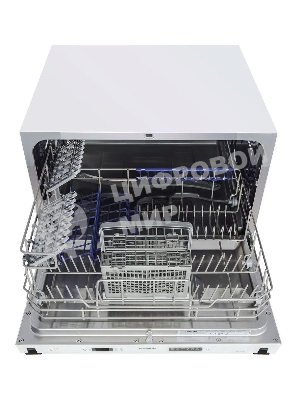 Встраиваемая посудомоечная машина Maunfeld MLP-06IM, белый, 55 см, 6 компл., 49 дБ, класс A+