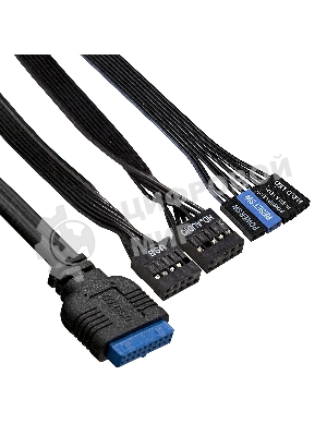 Компьютерный корпус Miditower ExeGate AA-442U2-AA350 (ATX, AA350 8 см, 1хUSB+2хUSB 3.0, аудио, черный)