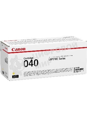 Картридж лазерный Canon Cartridge 040Y (0454C001) желтый, 5400 стр., для LBP710Cx/712Cx