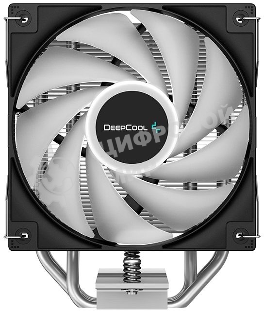Кулер для процессора DEEPCOOL AG400 LED черный, 120 мм, алюминий/медь, 2000 об/мин, 31.6 дБ, 4 pin, 220 Вт, 150 мм
