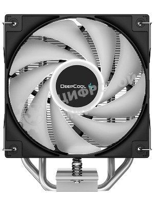 Кулер для процессора DEEPCOOL AG400 LED черный, 120 мм, алюминий/медь, 2000 об/мин, 31.6 дБ, 4 pin, 220 Вт, 150 мм
