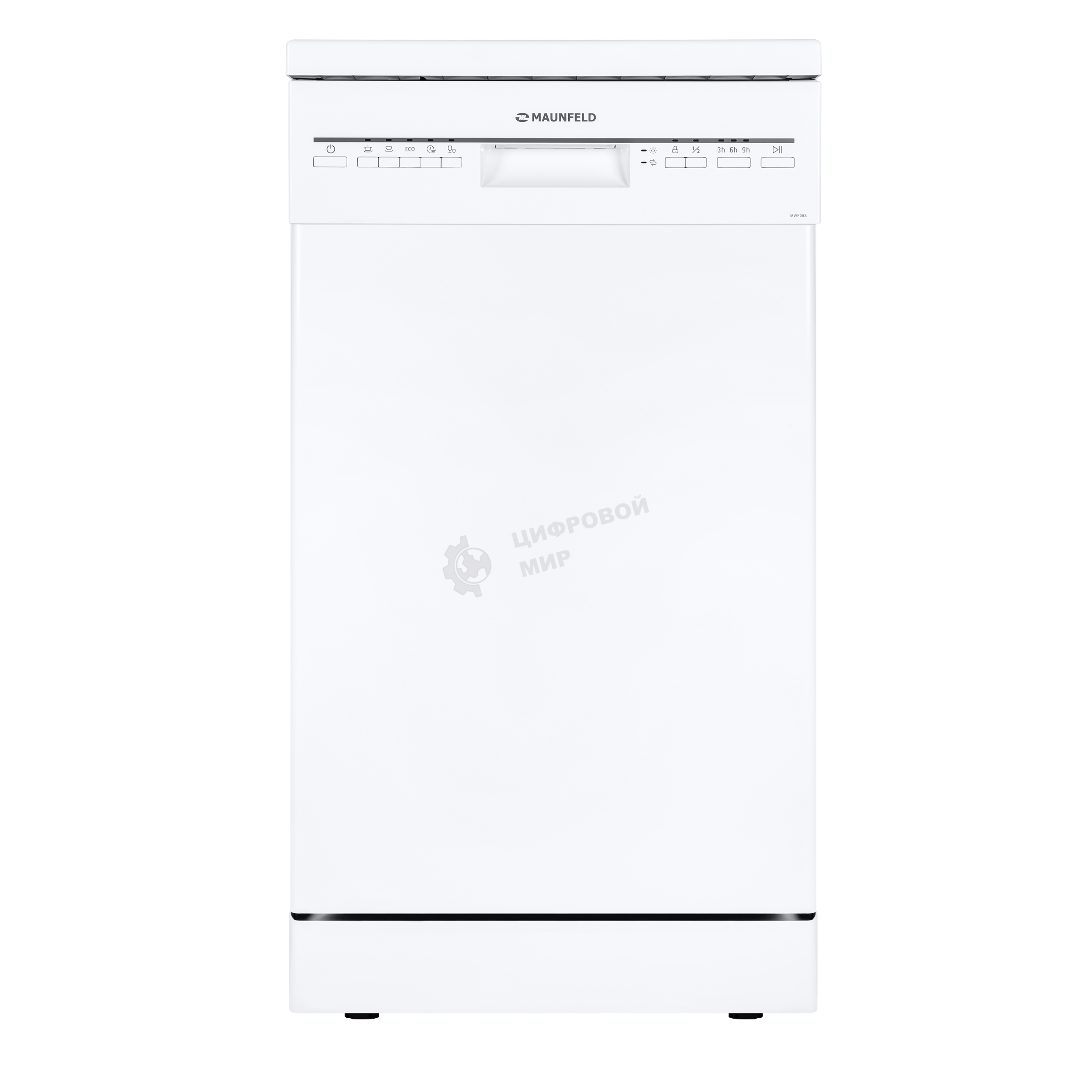 Посудомоечная машина Maunfeld MWF08S, белый, 44.8 см, 9 компл., 49 дБ, класс A+