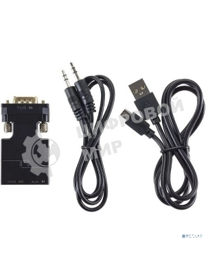 Переходник VCOM CA337A VGA(M)+audio+microUSB --> HDMI(F)1080*60Hz