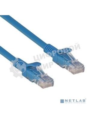Патч-корд ExeGate UTP-RJ45-RJ45-5e-5M-BL, UTP, cat.5e, 5м, синий