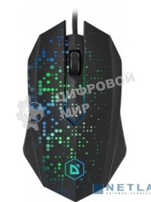 Мышь проводная Defender Event MB-754 черный, 1000 dpi, USB, кнопки - 3
