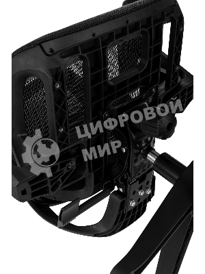 Кресло руководителя Бюрократ 831 черный сетка с подголов. крестов. пластик