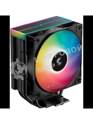Кулер для процессора DEEPCOOL AG400 BK ARGb V2 черный 120мм алюминий+медь 2100rpm 31.6db 4-pin 220W 154мм