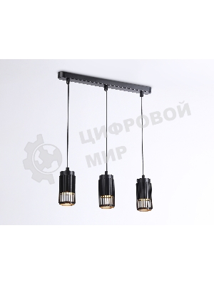 Светильник Ambrella light TN51699/3 BK черный GU10/3 400*60*1120